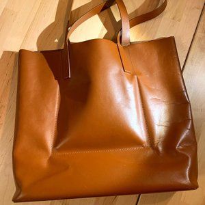 Everlane The Day Tote - Cognac Leather